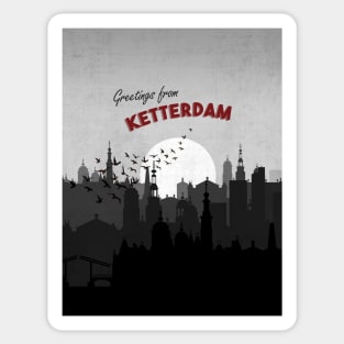 Ketterdam Vintage Greeting Card (Six of Crows) Sticker